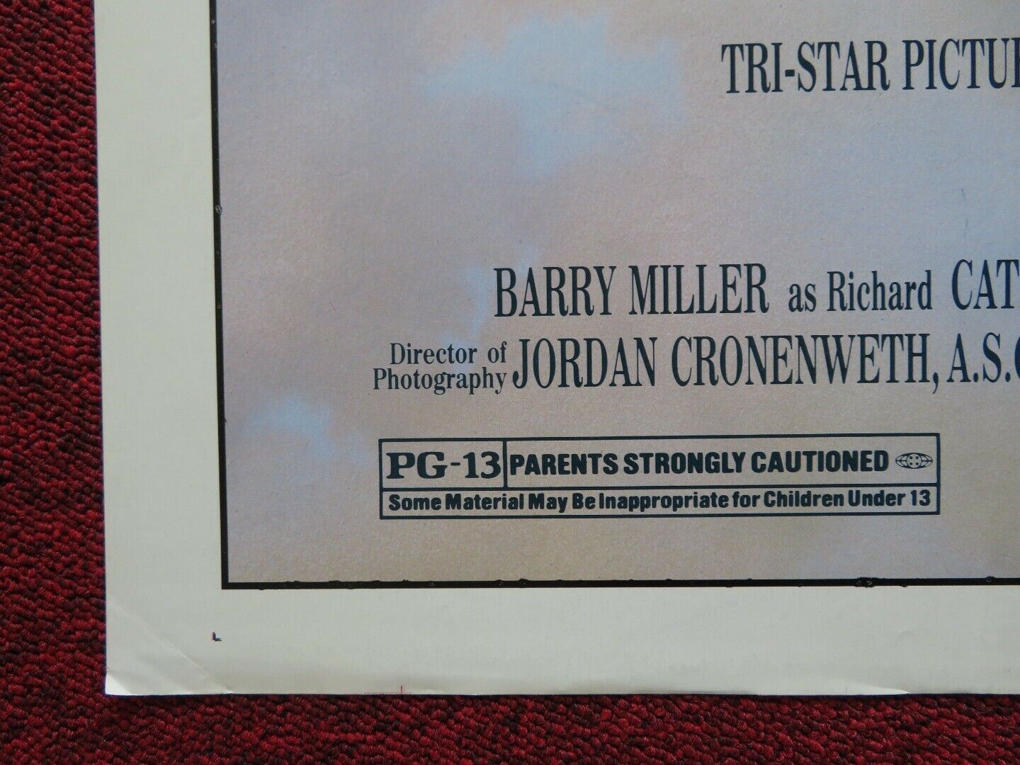 PEGGY SUE GOT MARRIED FOLDED US ONE SHEET POSTER KATHLEEN TURNER N. CAGE 1986 Movie posters