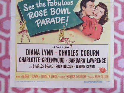 PEGGY US INSERT (14"x 36") POSTER DIANA LYNN CHARLES COBURN 1950 - Rendezvous Cinema