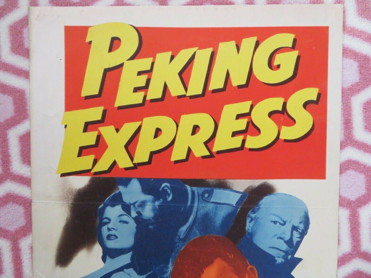PEKING EXPRESS US INSERT (14"x 36") POSTER JOSEPH COTTEN CORINNE CALVET 1951 Movie posters