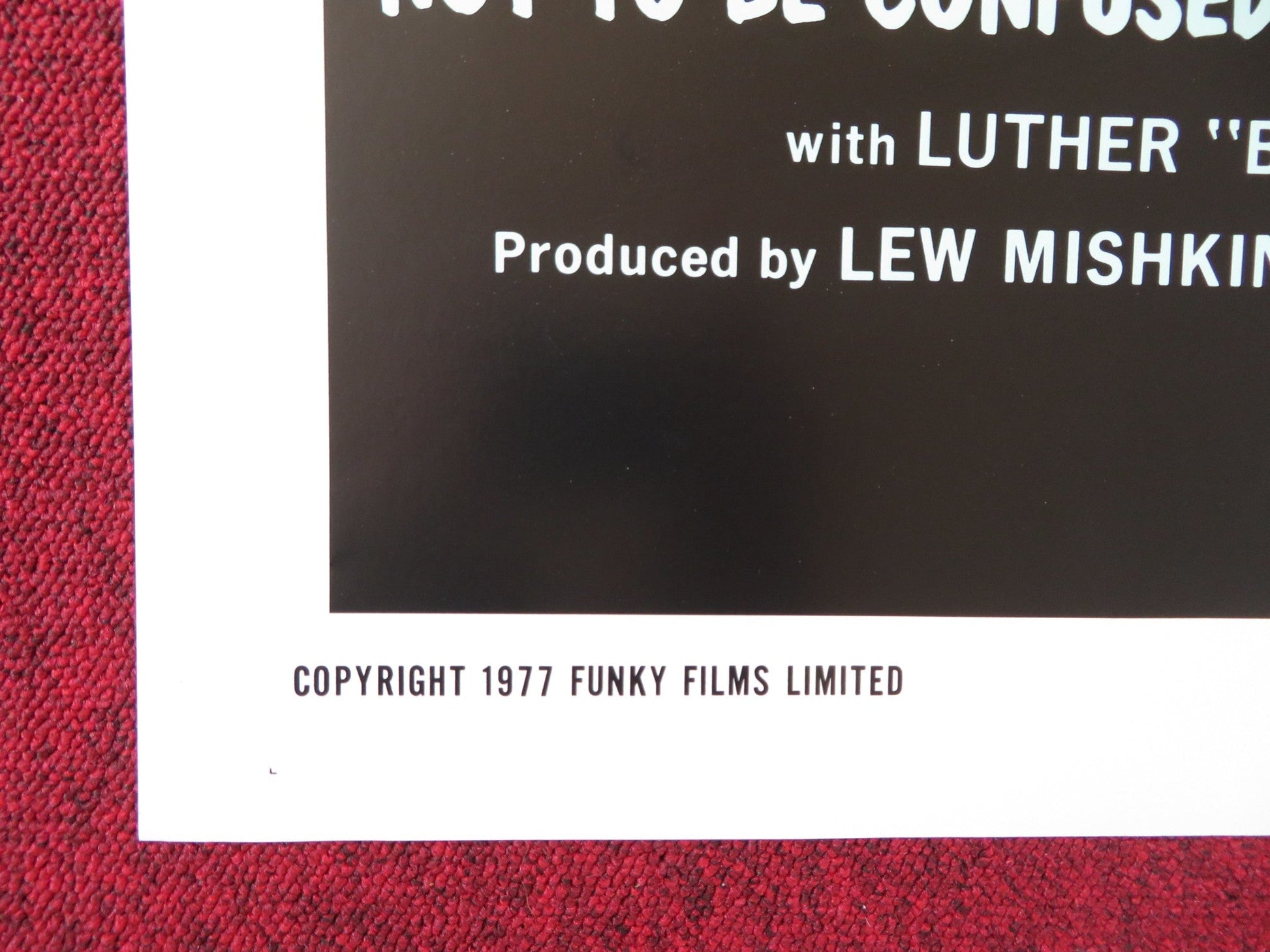 PELVIS US TRI FOLDED ONE SHEET ROLLED POSTER LUTHER 'BUD' WHANEY 1977 Rendezvous Cinema Movie posters