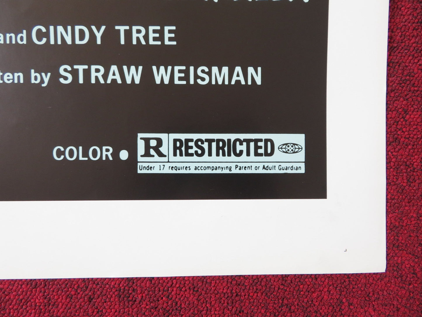 PELVIS US TRI FOLDED ONE SHEET ROLLED POSTER LUTHER 'BUD' WHANEY 1977 Rendezvous Cinema Movie posters