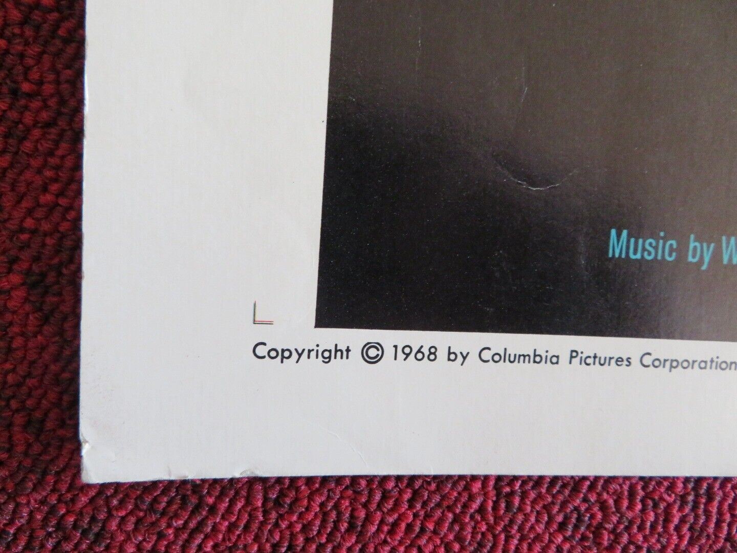 PENDULUM US HALF SHEET (22"x 28") POSTER GEORGE PEPPARD JEAN SEBERG 1968 Movie posters