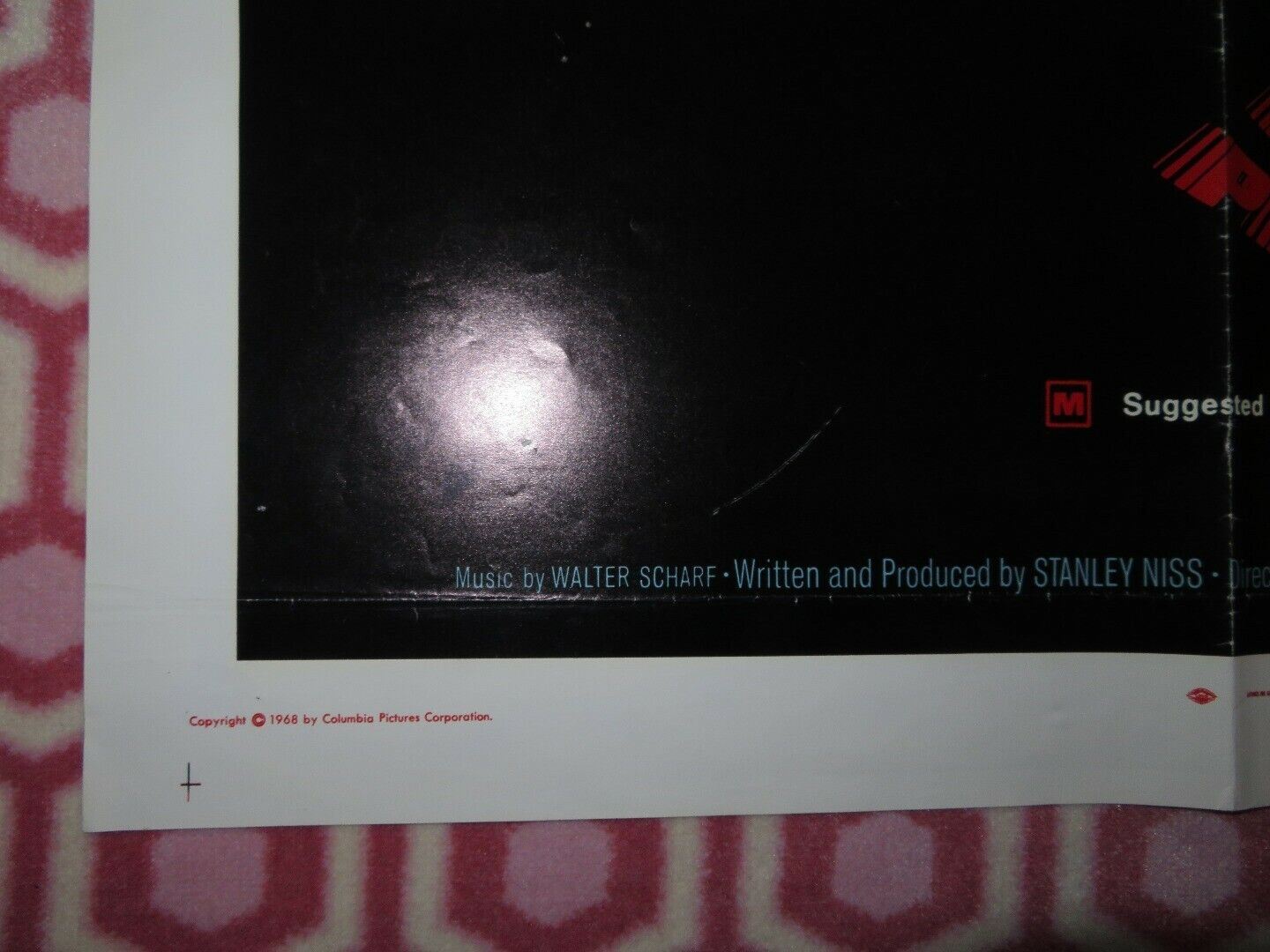 PENDULUM US ONE SHEET POSTER GEORGE PEPPARD 1969 Movie posters