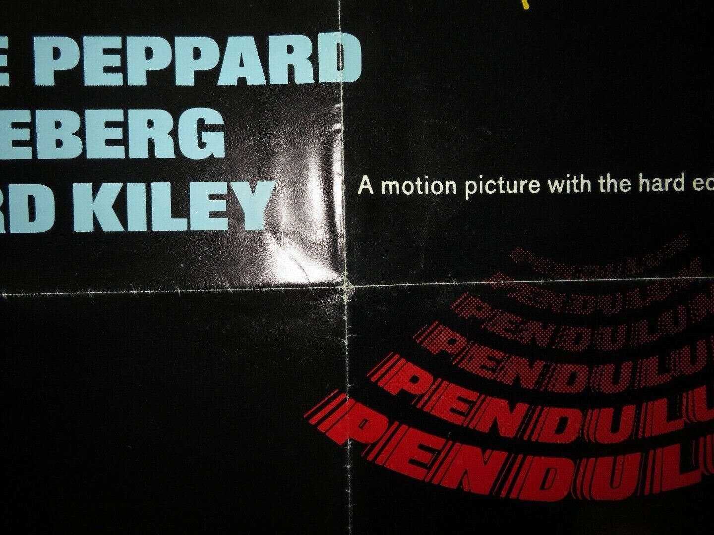 PENDULUM US ONE SHEET POSTER GEORGE PEPPARD 1969 Movie posters