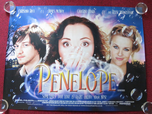 PENELOPE UK QUAD (30"x 40") ROLLED POSTER CHRISTINA RICCI JAMES MCAVOY 2006 Rendezvous Cinema Movie posters