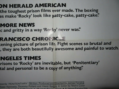 PENITENTIARY US ONE SHEET POSTER LEON ISSAC KENNEDY 1979 Movie posters