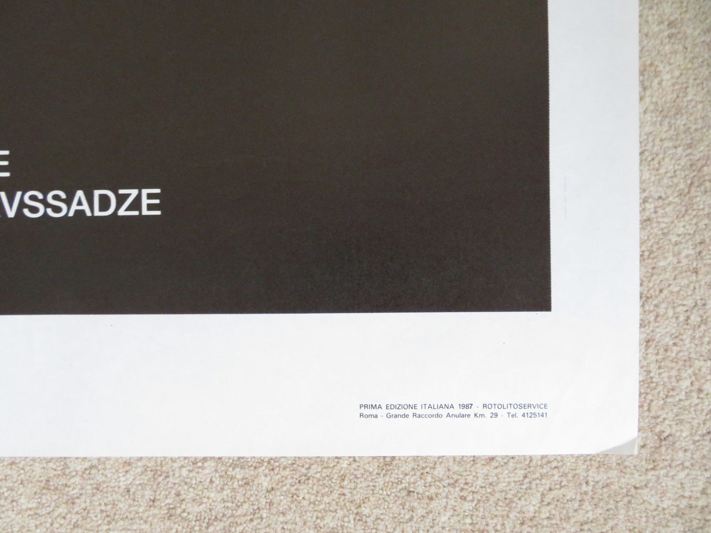 PENTIMENTO ITALIAN 2 FOGLIO POSTER AVTANDIL MAKHARADZE IA NINIDZE 1984 Rendezvous Cinema Movie posters