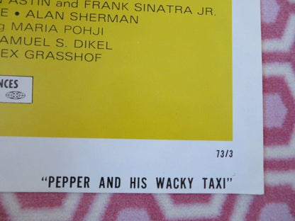 PEPPER AND HIS WACKY TAXI US ONE SHEET POSTER JOHN ASTIN ALEX GRASSHOF - Rendezvous Cinema