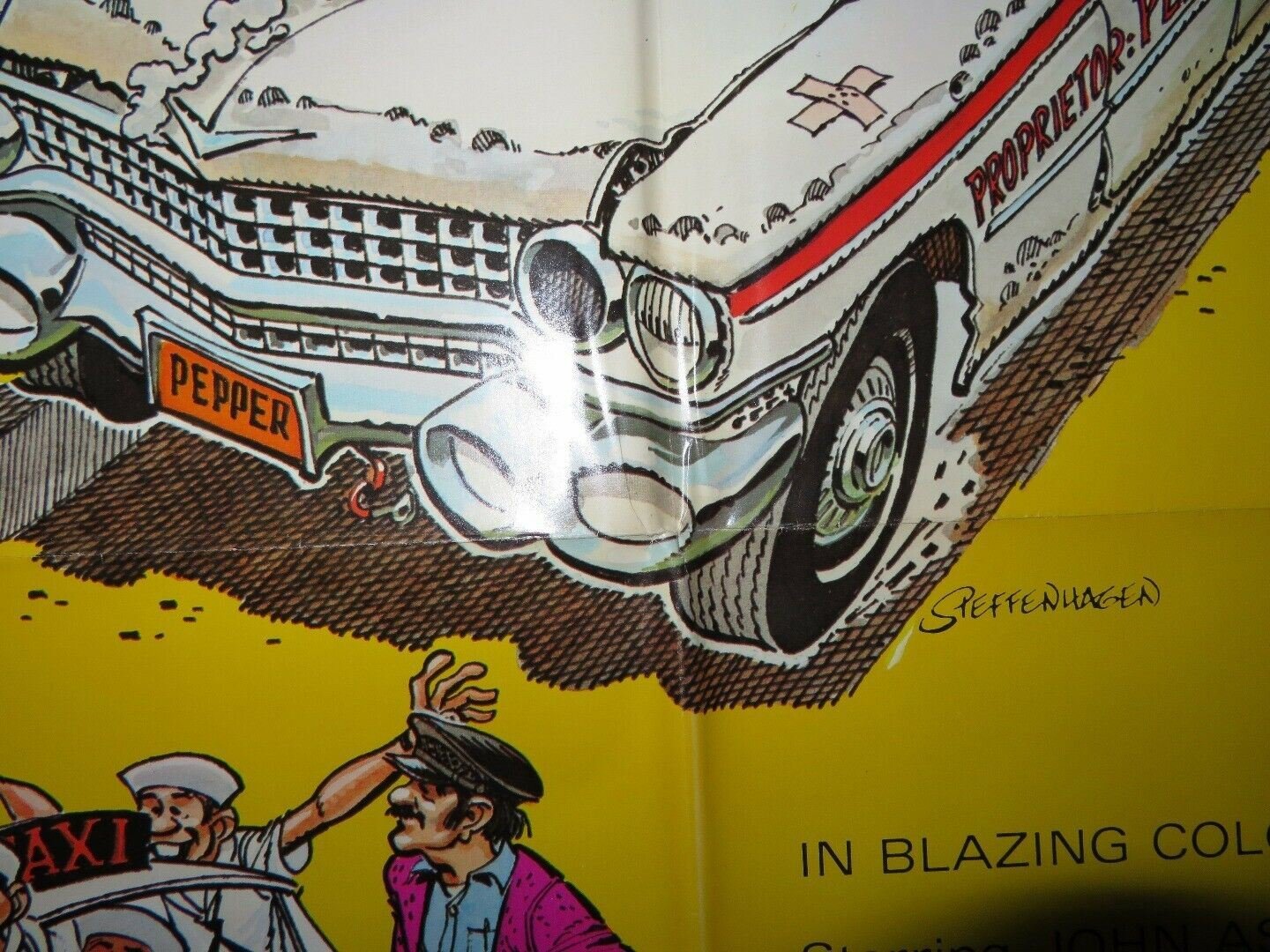 PEPPER AND HIS WACKY TAXI US ONE SHEET POSTER JOHN ASTIN ALEX GRASSHOF - Rendezvous Cinema