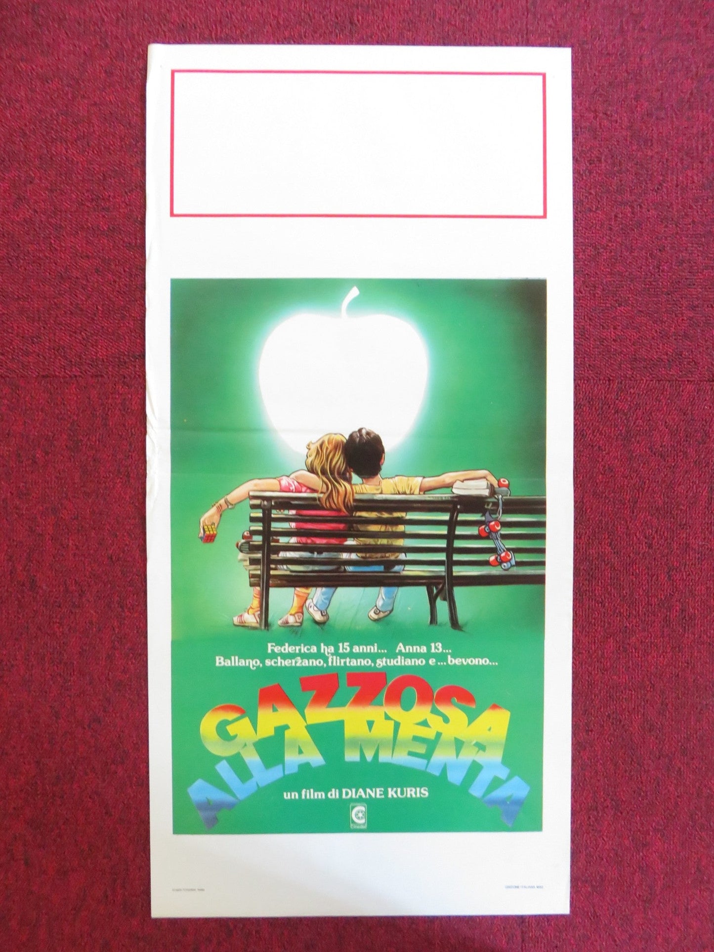 PEPPERMINT SODA ITALIAN LOCANDINA POSTER ELEONORE KLARWEIN ODILE MICHEL 1982 Rendezvous Cinema Movie posters