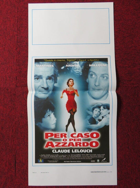 PER CASO O PER AZZARDO ITALIAN LOCANDINA (27.5"x13") POSTER MARC HOLLOGNE 1998 Movie posters