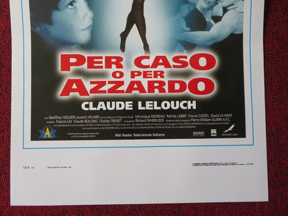 PER CASO O PER AZZARDO ITALIAN LOCANDINA (27.5"x13") POSTER MARC HOLLOGNE 1998 Movie posters