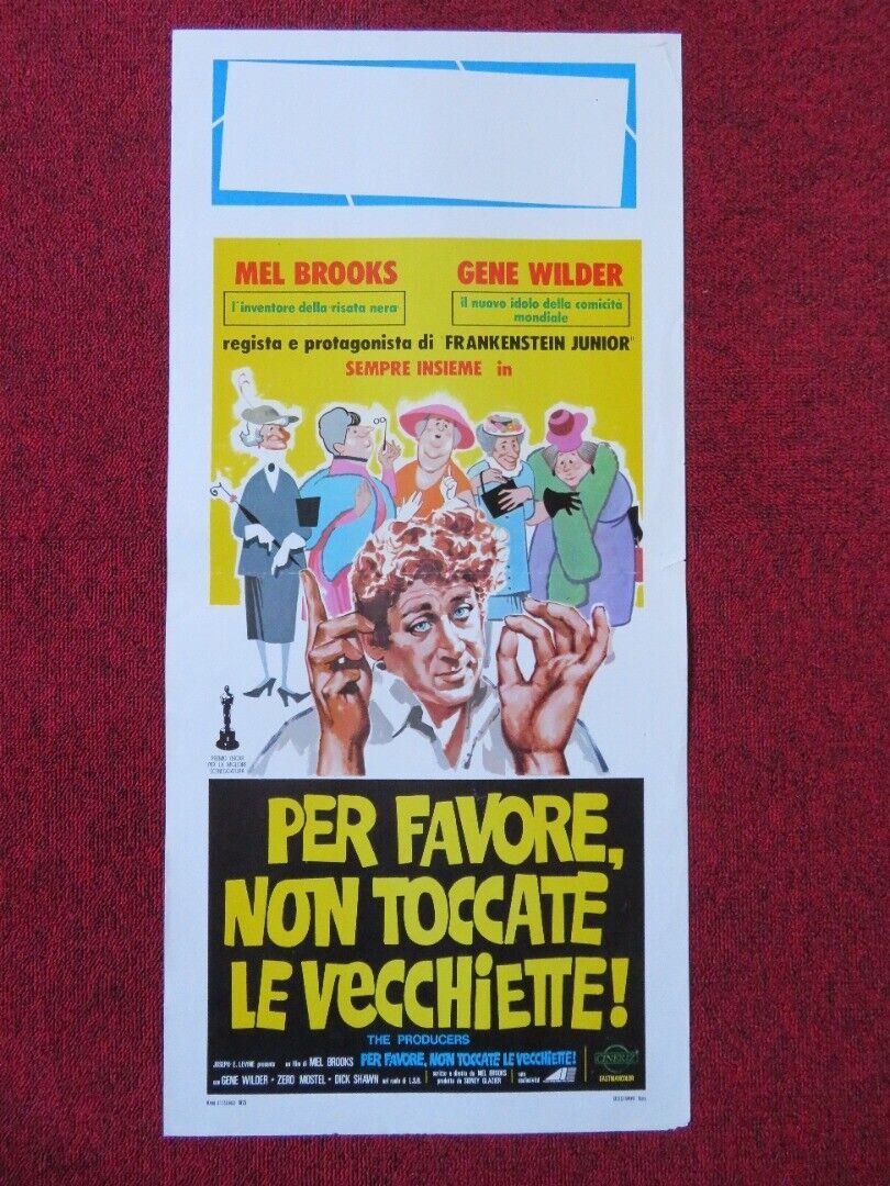 PER FAVORE, NON TOCCATE LE VECCHIETTE ITALIAN LOCANDINA (27.5"x13") POSTER 1975 Movie posters