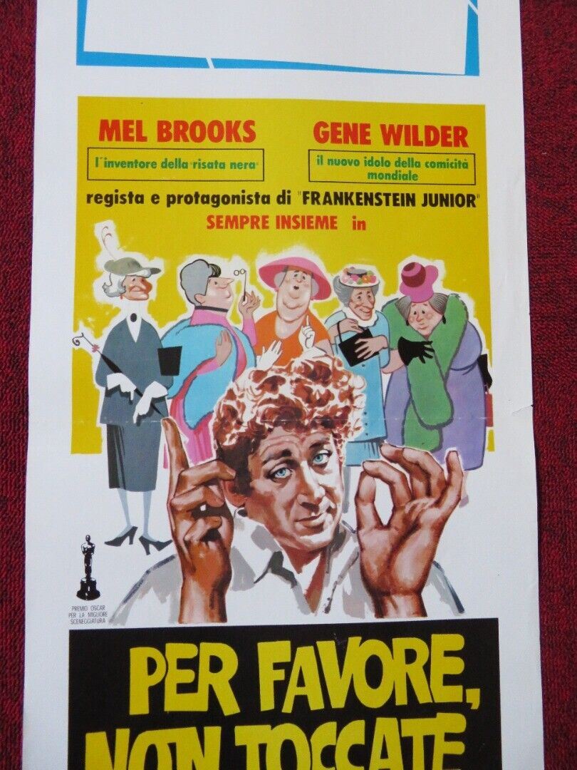 PER FAVORE, NON TOCCATE LE VECCHIETTE ITALIAN LOCANDINA (27.5"x13") POSTER 1975 Movie posters