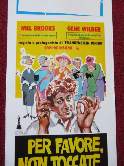 PER FAVORE, NON TOCCATE LE VECCHIETTE ITALIAN LOCANDINA (27.5"x13") POSTER 1975 Movie posters