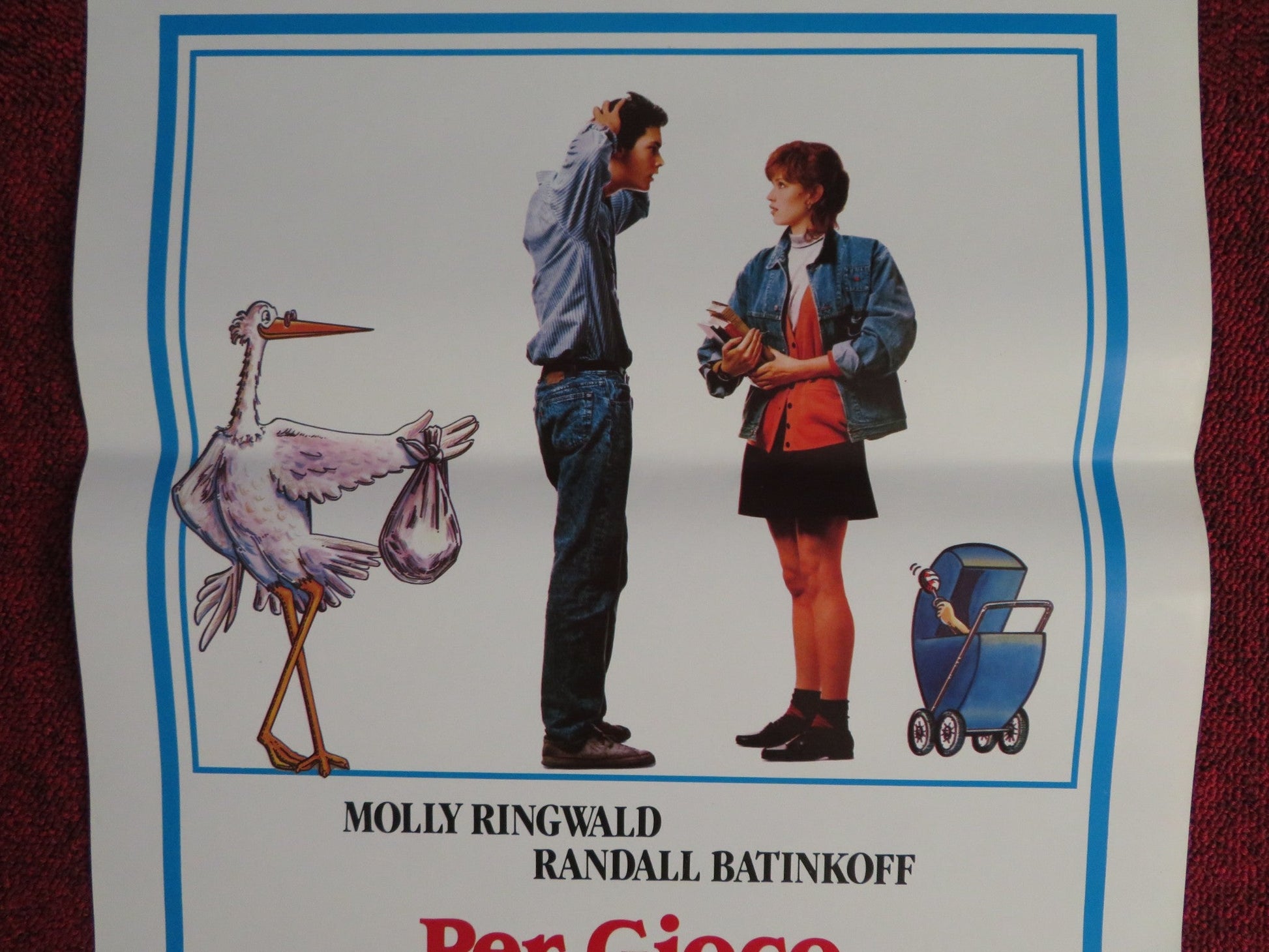 PER GIOCO E PER AMORE ITALIAN LOCANDINA POSTER MOLLY RINGWALD R. BATINKOFF 1988 Rendezvous Cinema Movie posters