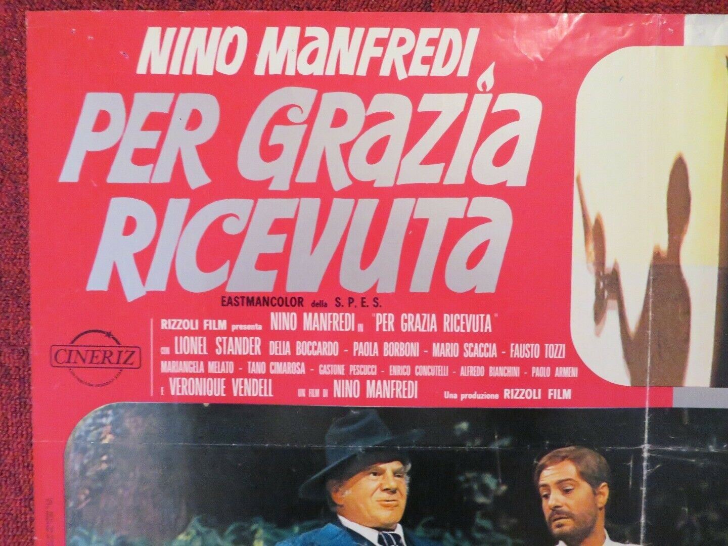 PER GRAZIA RICEVUTA / BETWEEN MIRACLES ITALIAN FOTOBUSTA POSTER NINO MANFREDI - Rendezvous Cinema