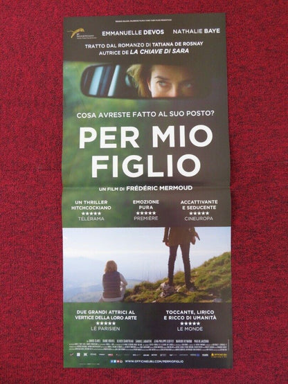 PER MIO FIGLIO ITALIAN LOCANDINA (26.5"x12.5") POSTER DAVID CLAVEL 2016 Rendezvous Cinema Movie posters