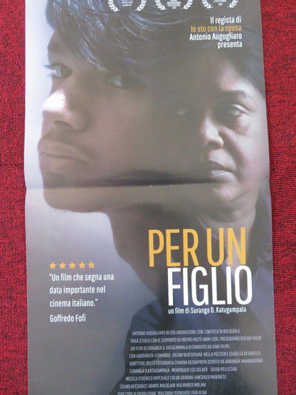 PER UN FIGLIO ITALIAN LOCANDINA (26.5"x12.5") POSTER KAUSHALYA FERNANDO 2017 Rendezvous Cinema Movie posters