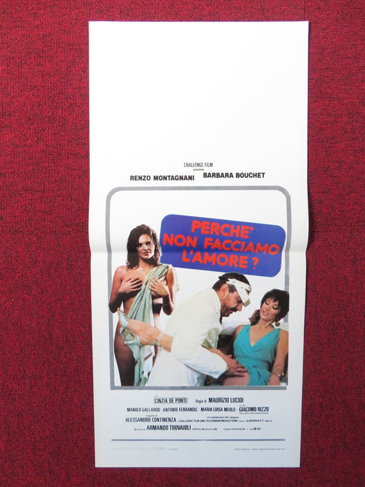 PERCHE NON FACCIAMO L'AMORE? ITALIAN LOCANDINA POSTER RENZO MONTAGNANI 1981 Rendezvous Cinema Movie posters