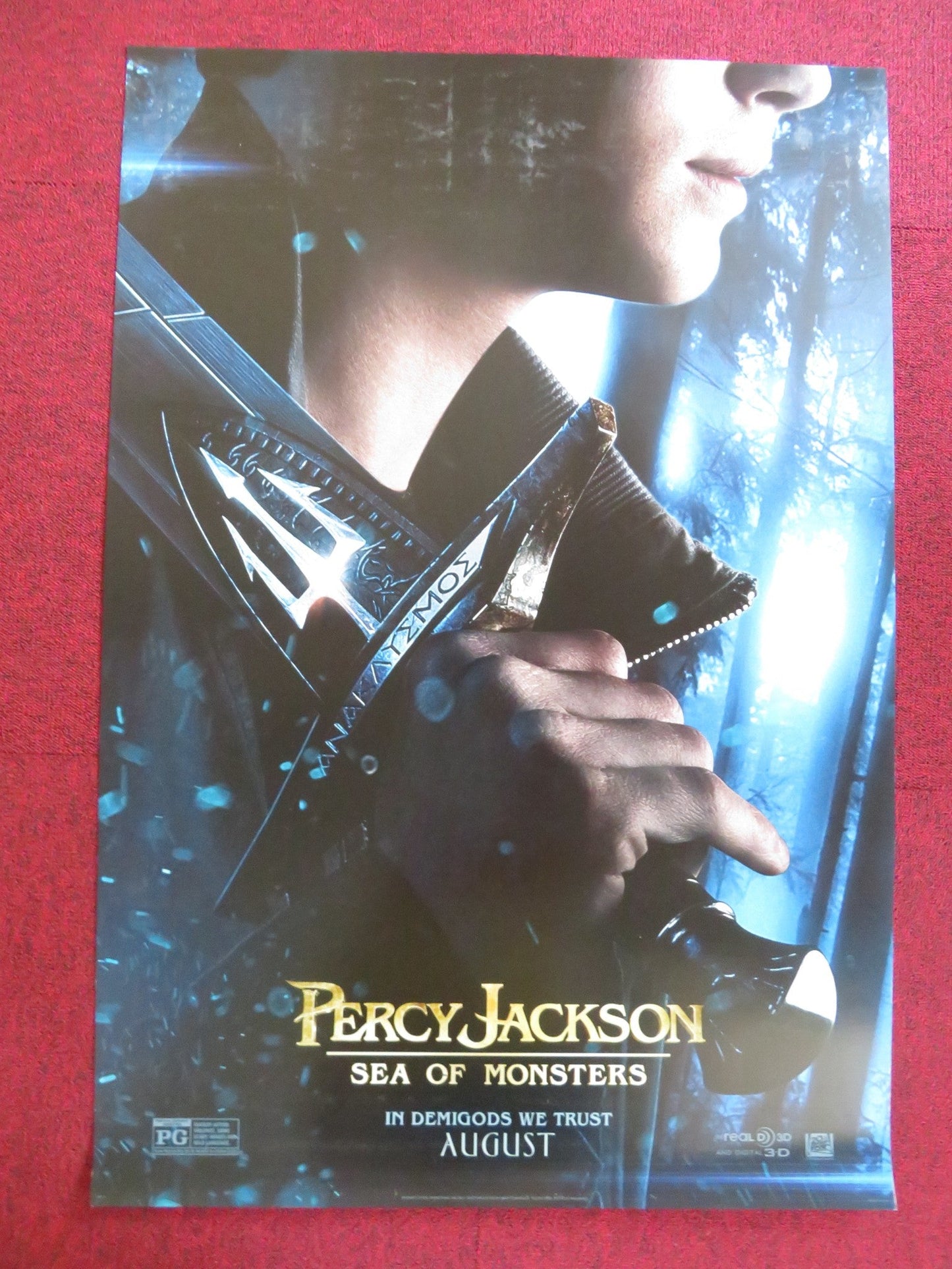 PERCY JACKSON: SEA OF MONSTERS US ONE SHEET ROLLED POSTER LOGAN LERMAN 2013 Rendezvous Cinema Movie posters