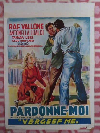 PERDONAMI! BELGIUM (20"x 14") POSTER RAF VALLONE ANTONELLA LUALDI 1953 Movie posters