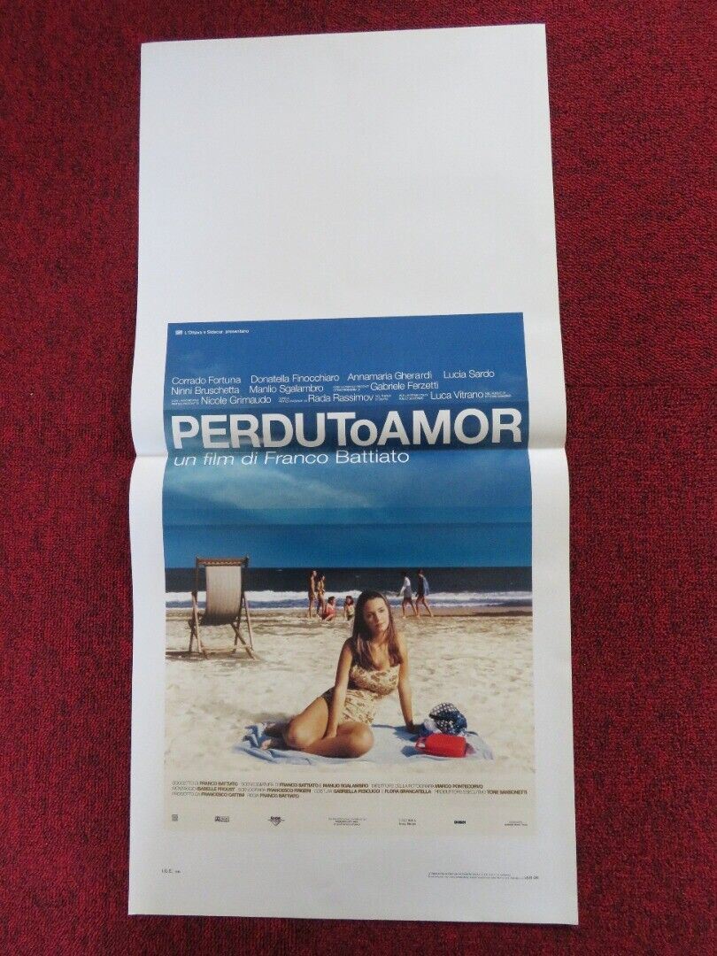 PERDUTO AMOR ITALIAN LOCANDINA (27.5"x13") POSTER CORRADO FORTUNA 2003 Movie posters