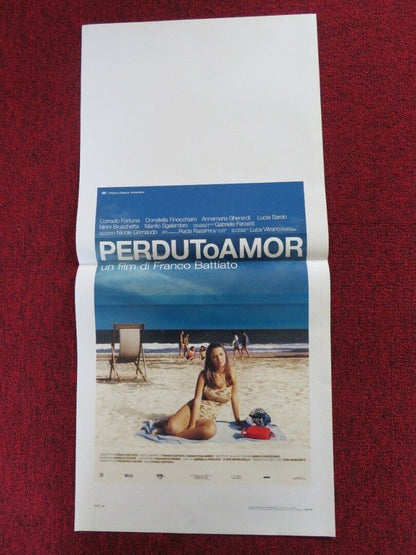 PERDUTO AMOR ITALIAN LOCANDINA (27.5"x13") POSTER CORRADO FORTUNA 2003 Movie posters