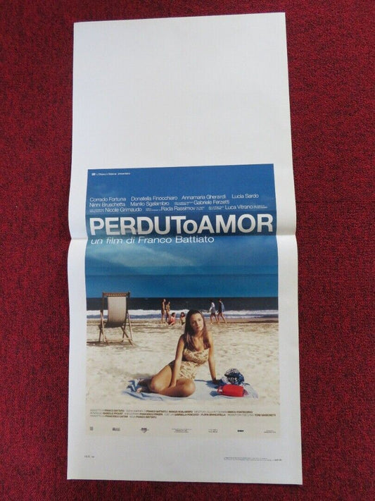 PERDUTO AMOR ITALIAN LOCANDINA (27.5"x13") POSTER CORRADO FORTUNA 2003 Movie posters