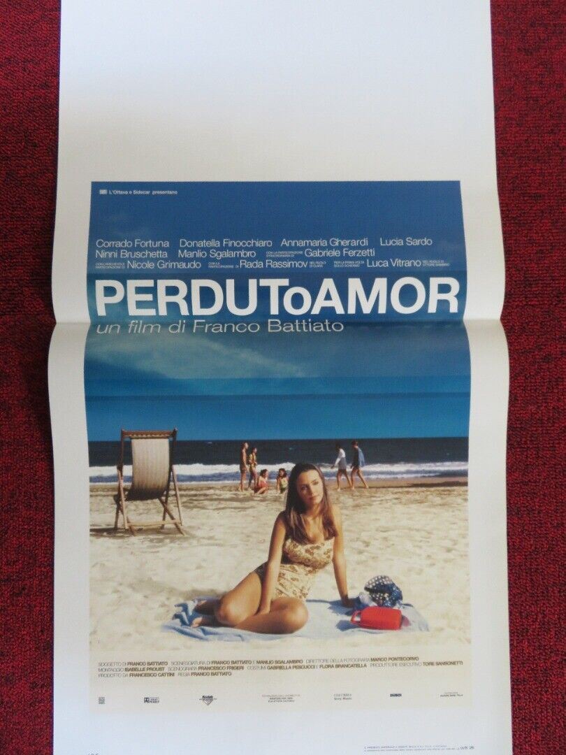 PERDUTO AMOR ITALIAN LOCANDINA (27.5"x13") POSTER CORRADO FORTUNA 2003 Movie posters