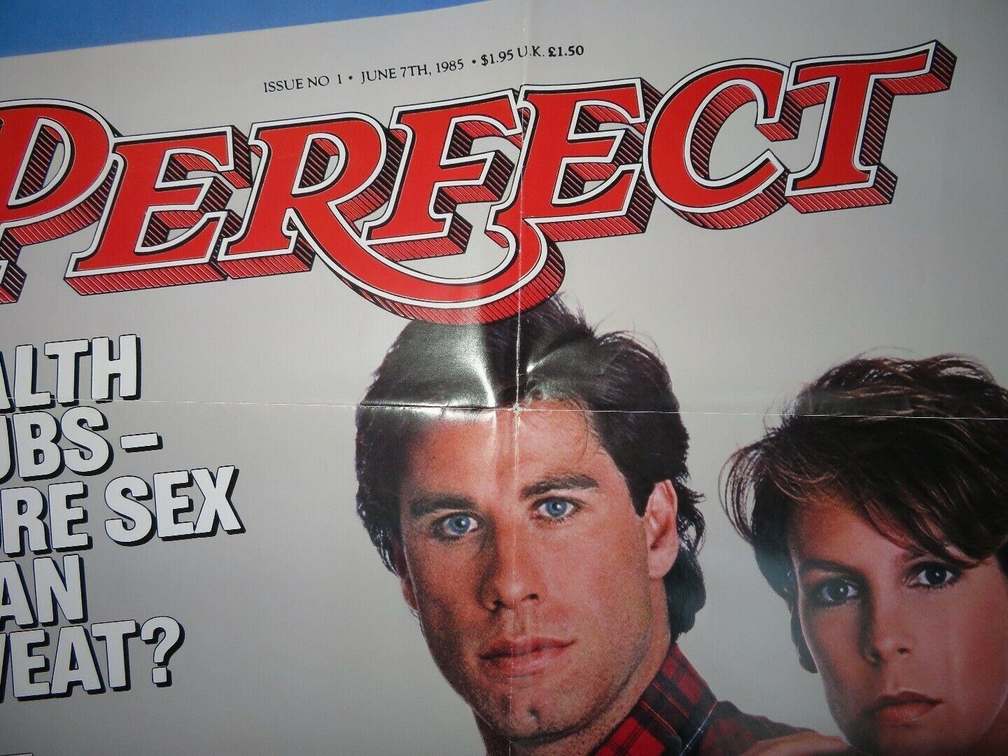 PERFECT US ONE SHEET POSTER JOHN TRAVOLTA JAMIE LEE CURTIS 1985 Movie posters