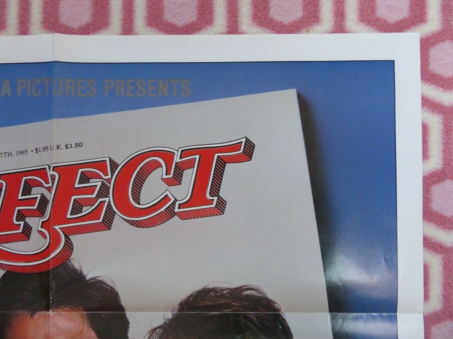 PERFECT US ONE SHEET POSTER JOHN TRAVOLTA JAMIE LEE CURTIS 1985 Movie posters