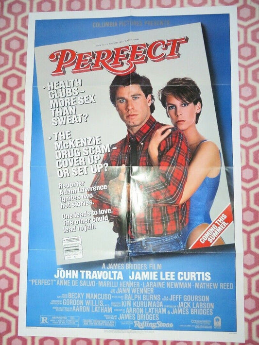 PERFECT US ONE SHEET POSTER JOHN TRAVOLTA JAMIE LEE CURTIS 1985 Movie posters