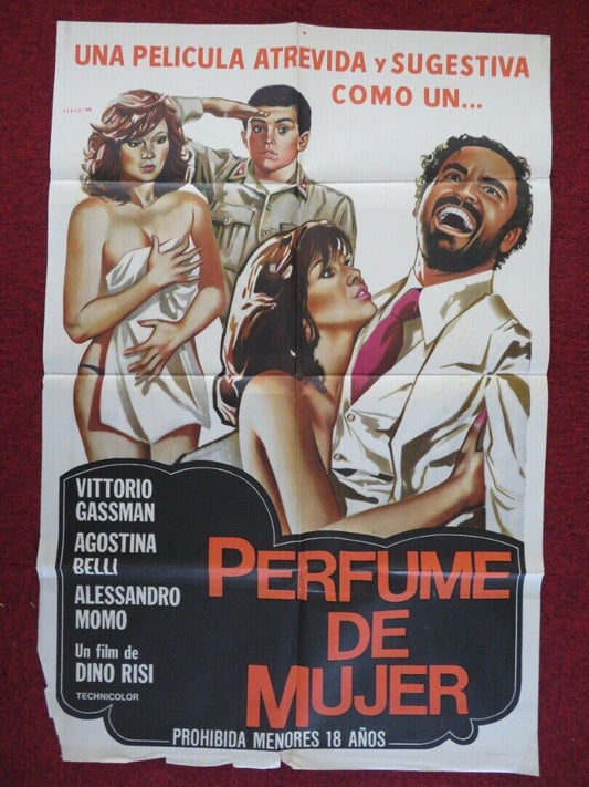 PERFUME DE MUJER / SCENT OF A WOMAN SPANISH ONE SHEET FOLDED POSTER 1974 Movie posters