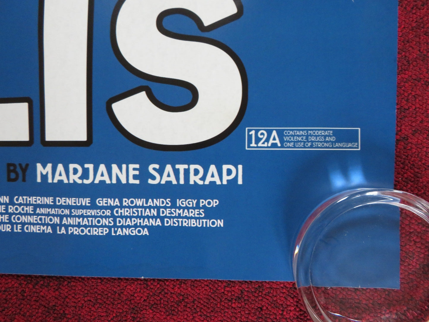 PERSEPOLIS UK QUAD (30"x 40") ROLLED POSTER CHIARA MASTROIANNI C. DENEUVE 2007 Rendezvous Cinema Movie posters