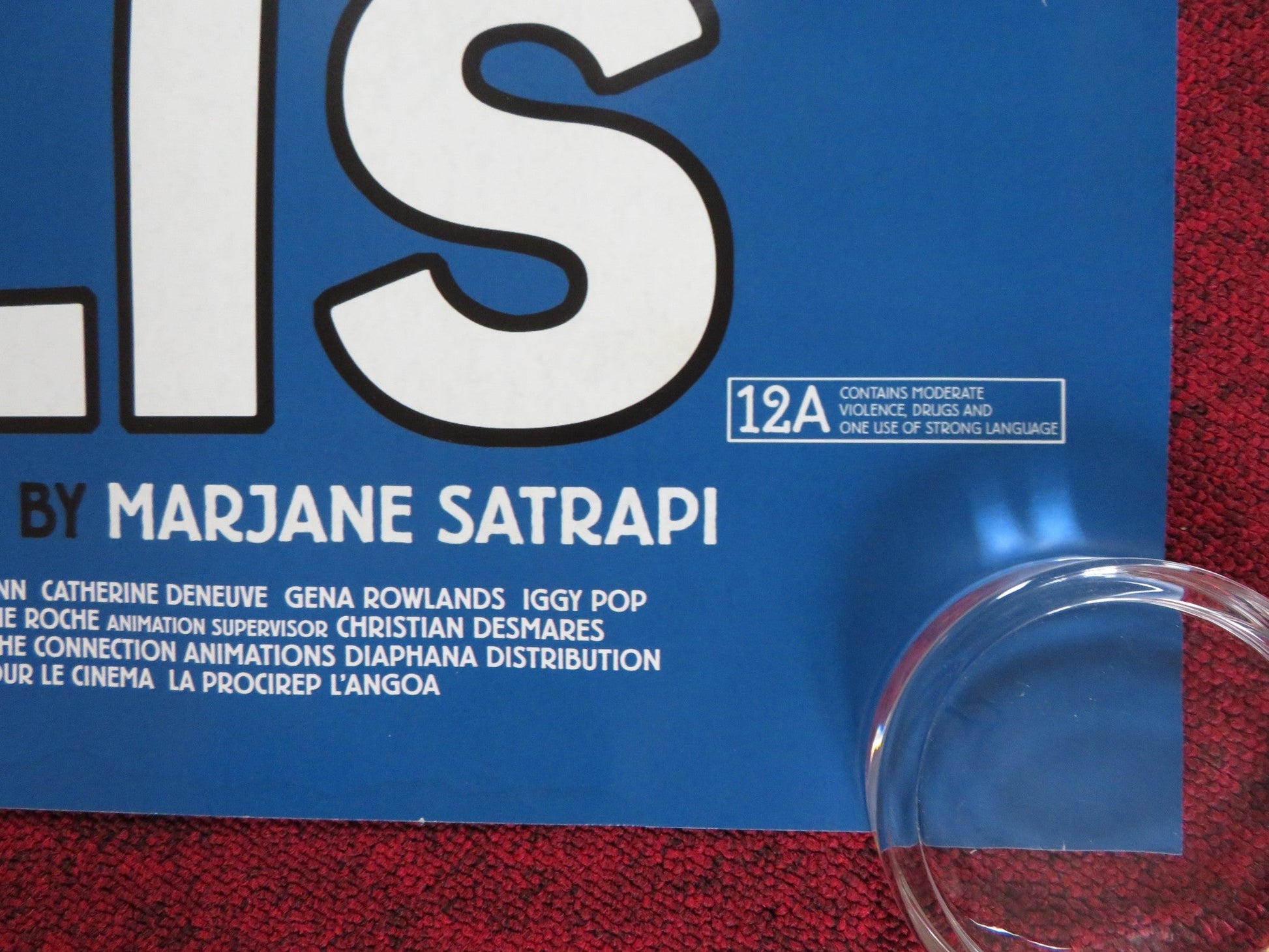 PERSEPOLIS UK QUAD (30"x 40") ROLLED POSTER CHIARA MASTROIANNI C. DENEUVE 2007 Rendezvous Cinema Movie posters