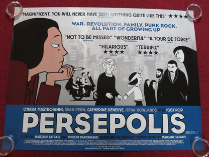 PERSEPOLIS UK QUAD (30"x 40") ROLLED POSTER CHIARA MASTROIANNI C. DENEUVE 2007 Rendezvous Cinema Movie posters