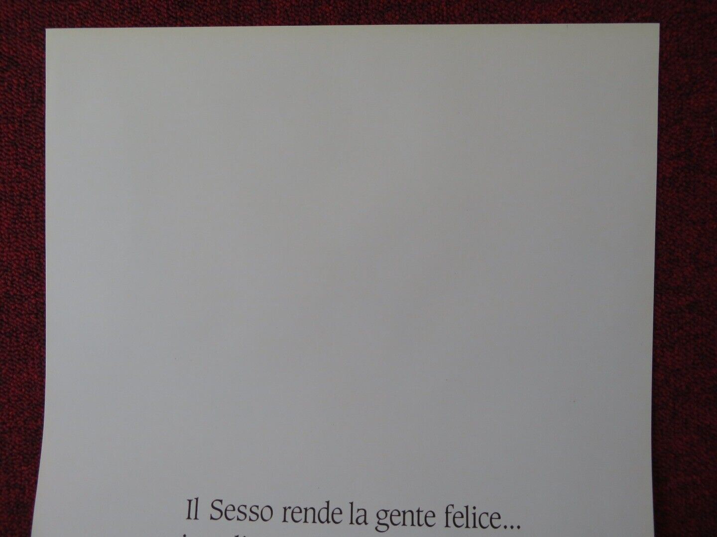 PERSONAL SERVICES ITALIAN LOCANDINA (27.5"x13") POSTER JULIE WALTERS 1987 Movie posters