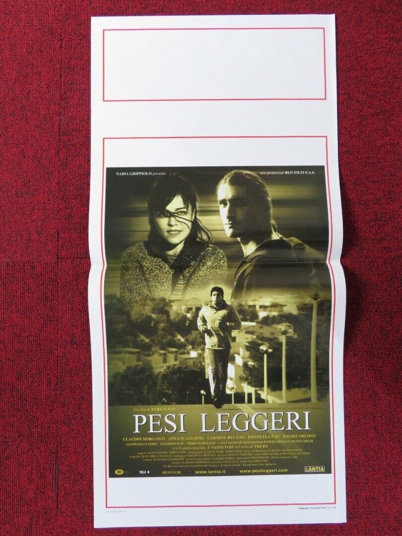 PESI LEGGERI ITALIAN LOCANDINA (27.5"x13") POSTER CLAUDIO MORGANTI 2002 - Rendezvous Cinema