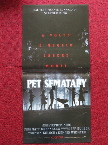 PET SEMATARY ITALIAN LOCANDINA (27"x13") POSTER STEPHEN KING 2019 - Rendezvous Cinema