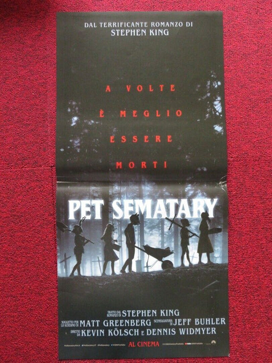PET SEMATARY ITALIAN LOCANDINA (27"x13") POSTER STEPHEN KING 2019 - Rendezvous Cinema