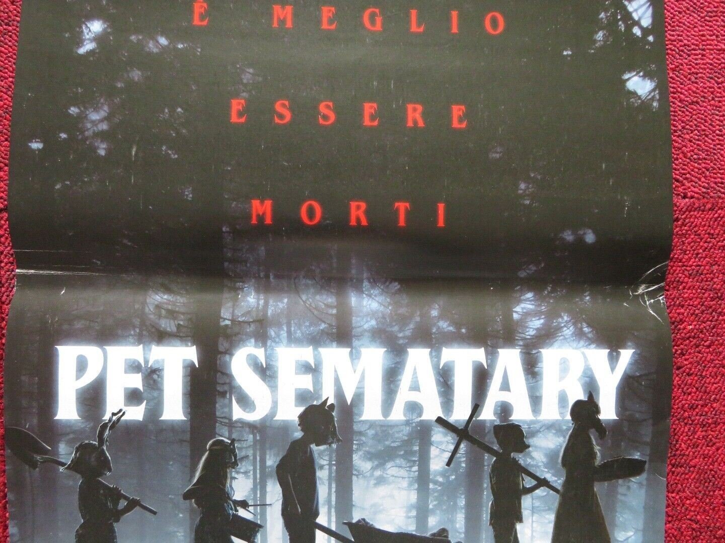 PET SEMATARY ITALIAN LOCANDINA (27"x13") POSTER STEPHEN KING 2019 - Rendezvous Cinema