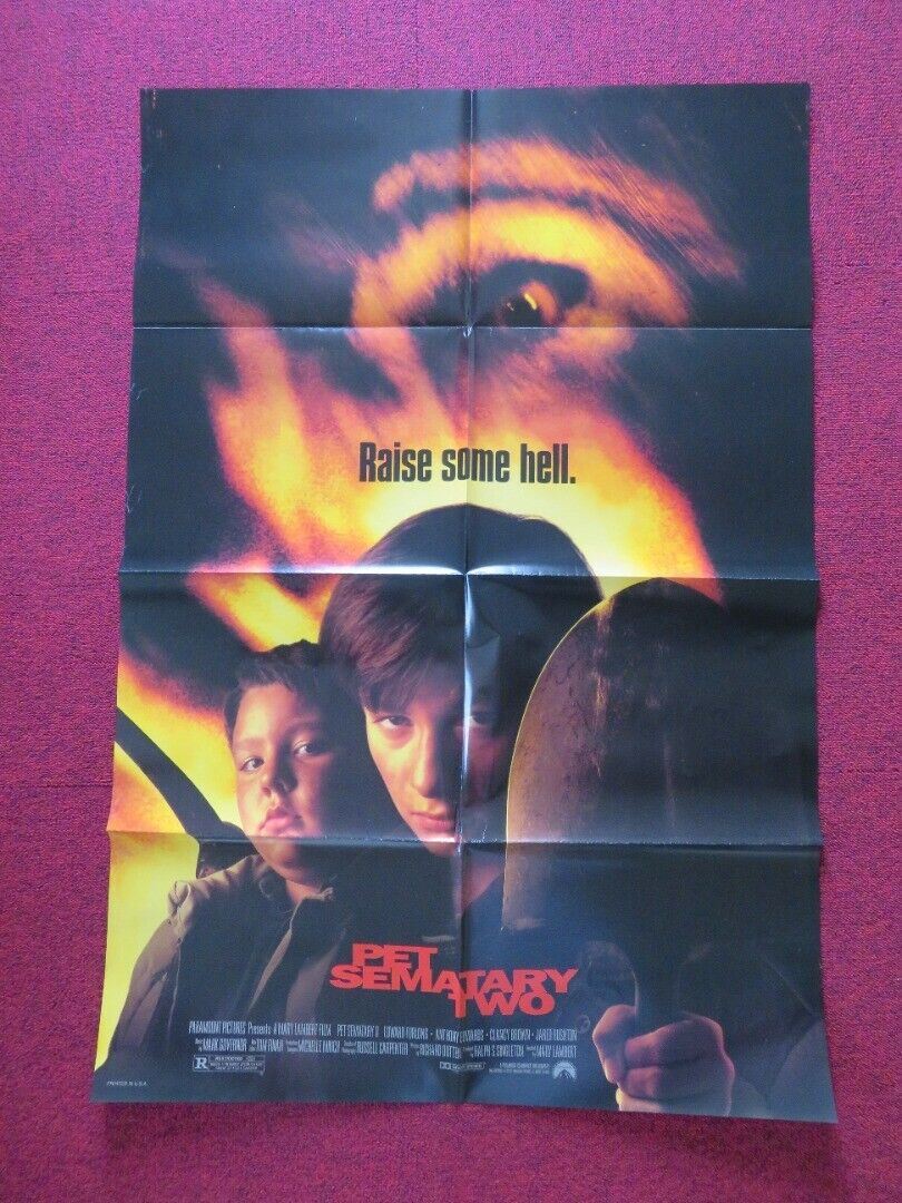 PET SEMATARY TWO FOLDED US ONE SHEET POSTER EDWARD FURLONG ANTHONY EDWARDS 1992 Movie posters