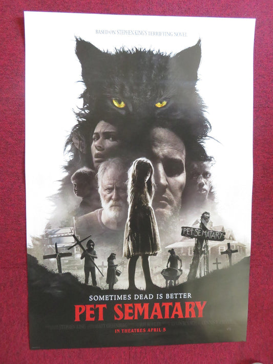 PET SEMATARY US ONE SHEET ROLLED POSTER STEPHEN KING JOHN LITHGOW 2019 Rendezvous Cinema Movie posters