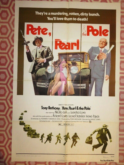 PETE, PEARL & THE POLE US ONE SHEET POSTER TONY ANTHONY 1973 Movie posters