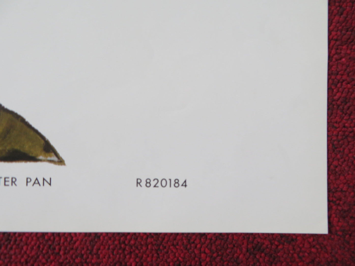 PETER PAN FOLDED US ONE SHEET POSTER DISNEY BOBBY DRISCOLL 1982 Rendezvous Cinema Movie posters