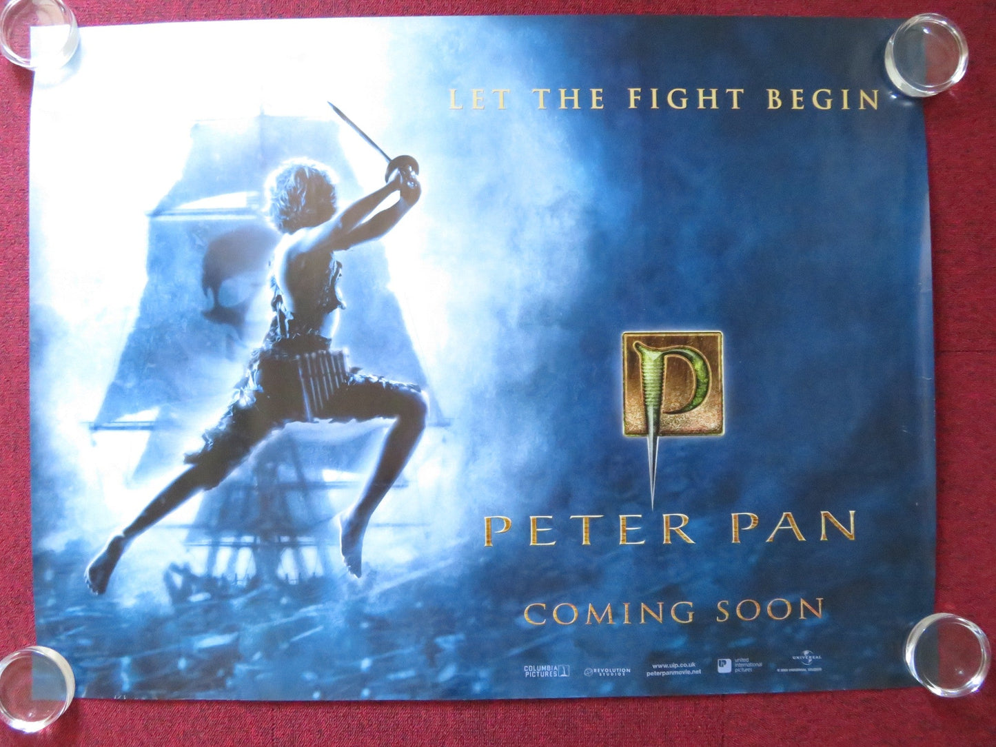 PETER PAN UK QUAD (30"x 40") ROLLED POSTER JASON ISAACS JEREMY SUMPTER 2003 Rendezvous Cinema Movie posters