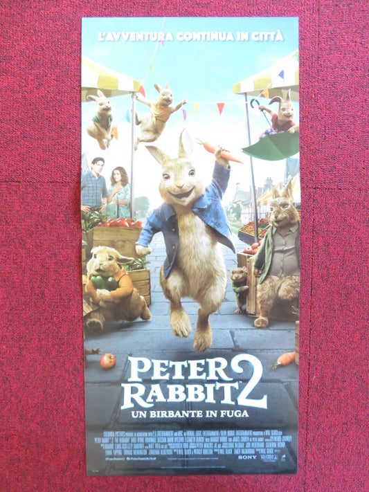 PETER RABBIT 2: THE RUNAWAY ITALIAN LOCANDINA POSTER ROSE BYRNE D. GLEESON 2021 Rendezvous Cinema Movie posters