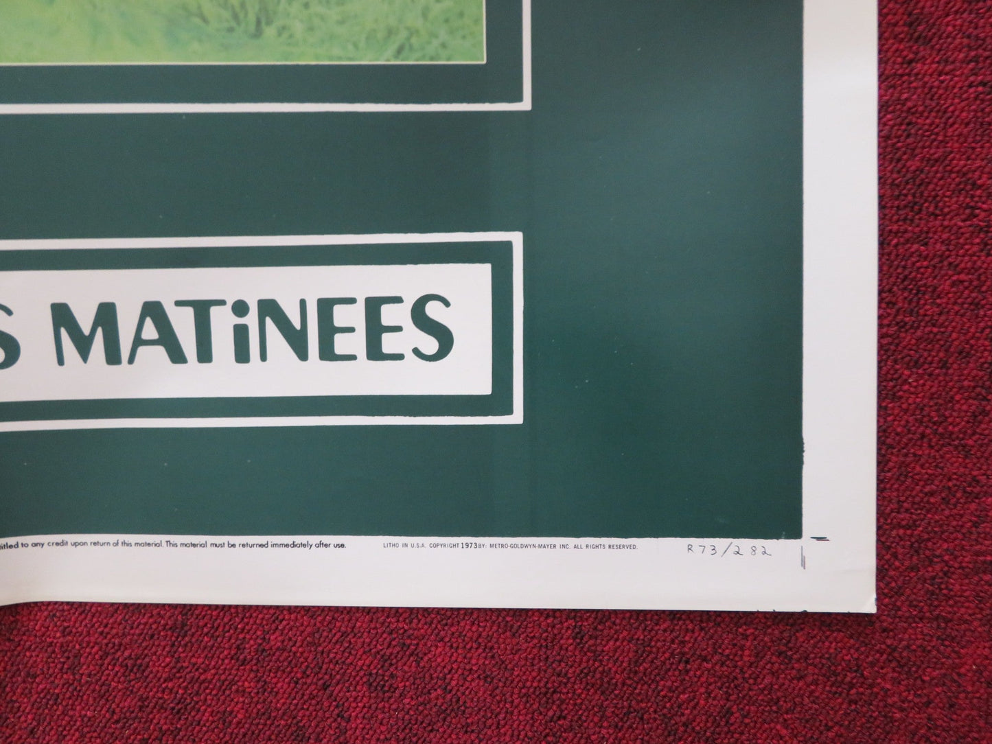 PETER RABBIT THE TALES OF BEATRIX POTTER FOLDED US ONE SHEET POSTER 1973 Rendezvous Cinema Movie posters