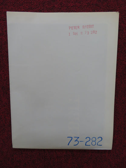 PETER RABBIT THE TALES OF BEATRIX POTTER FOLDED US ONE SHEET POSTER 1973 Rendezvous Cinema Movie posters